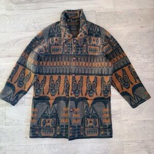 LONGHOUSE  virgin wool Tribal Pattern Jacket